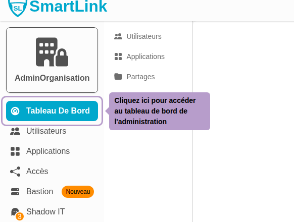 Klicken Sie hier, um auf das Administrationsdashboard zuzugreifen