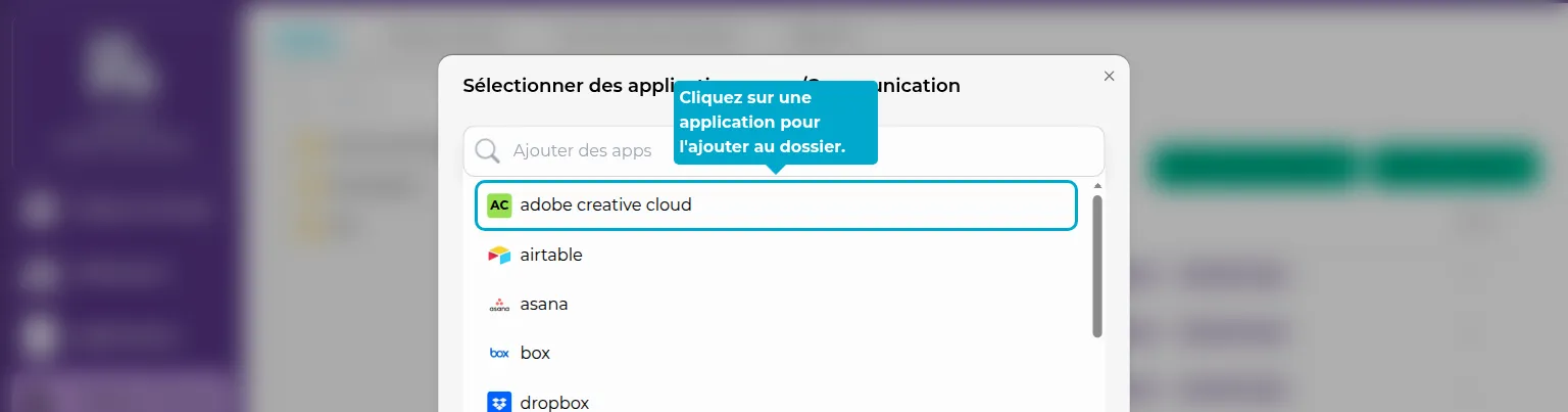 Ordnerseite-Apps-auswählen-Suchreihe