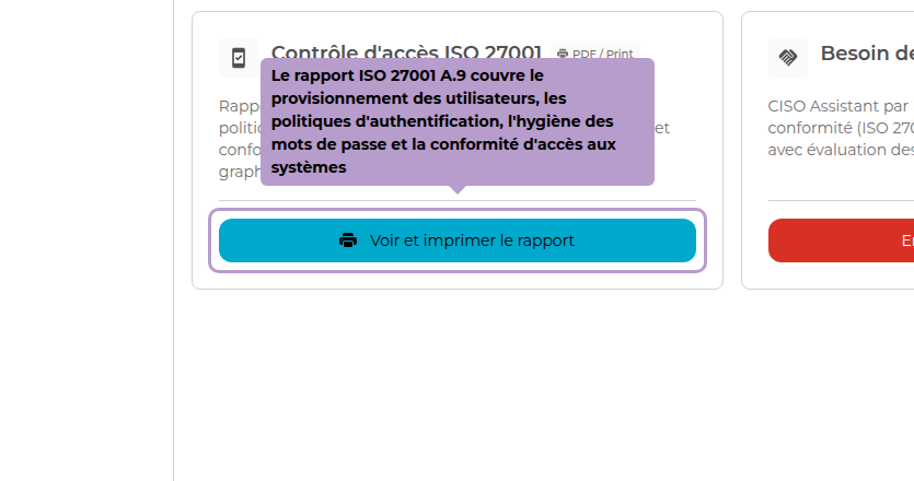 ISO 27001 A.9报告涵盖用户配置、认证政策、密码健康状况和系统访问合规性